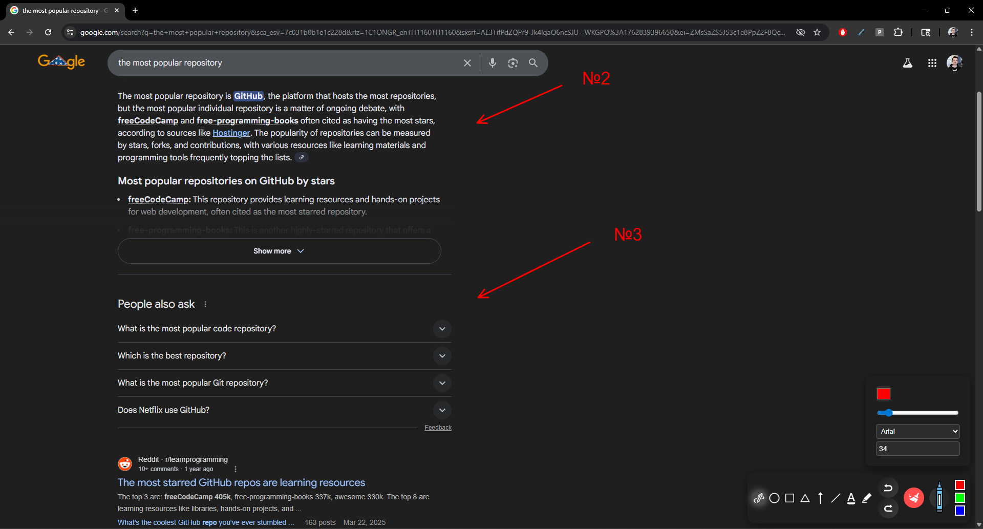 After scroll — annotations stay aligned